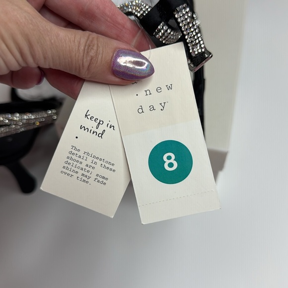 A New Day Black Crystal Slingback Heels - Picture 12 of 12